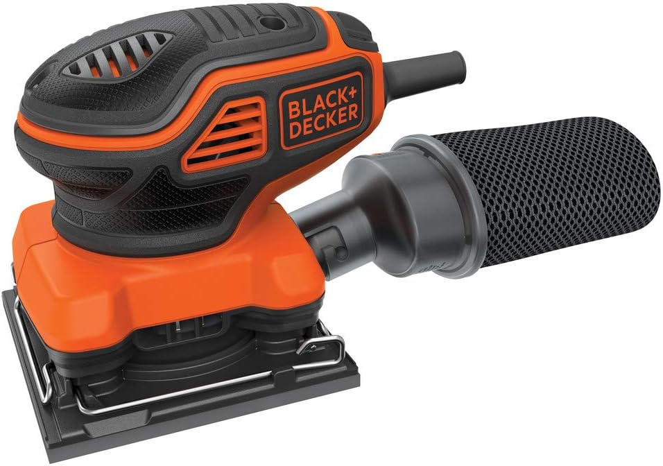 BLACK+DECKER BDEQS300 lijadora orbital compacta 135W para bricolaje domestico