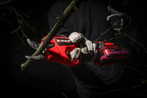 Einhell GP-LS 18/28 Li BL en acción mostrando potencia del motor brushless